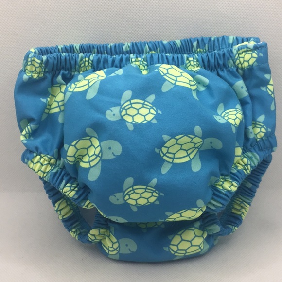 Sea Me Swim Reusable Swim Diaper Turtles Pattern Baby Infant Size 3-6 Months New - Picture 9 of 9